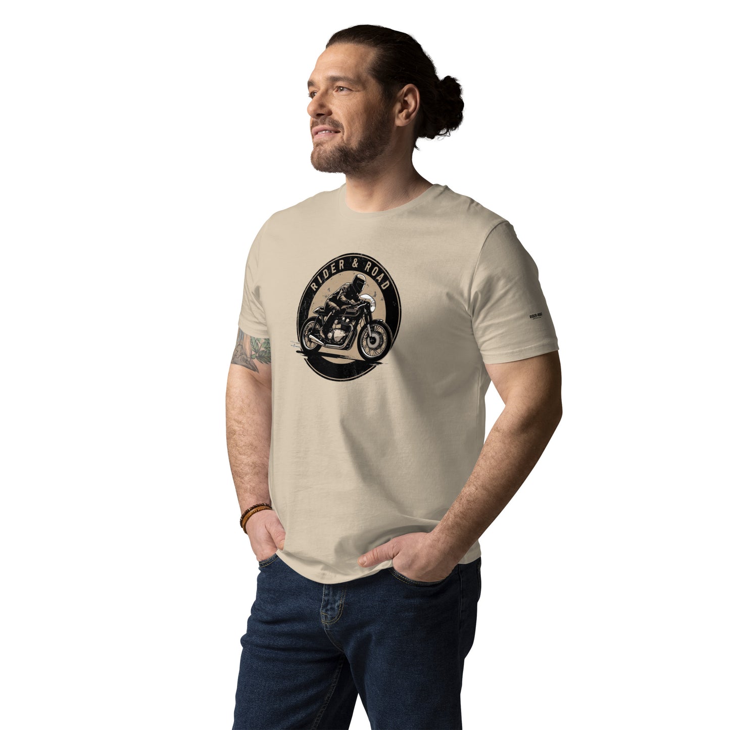 Men's cotton t-shirt by Rider&Road "Cafe"