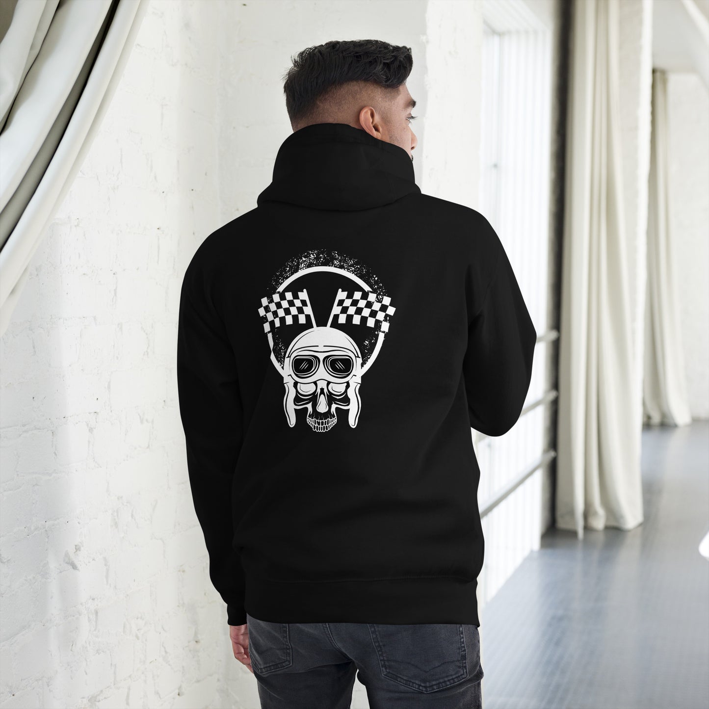 Men's hoodie By Rider&Road "Skull"