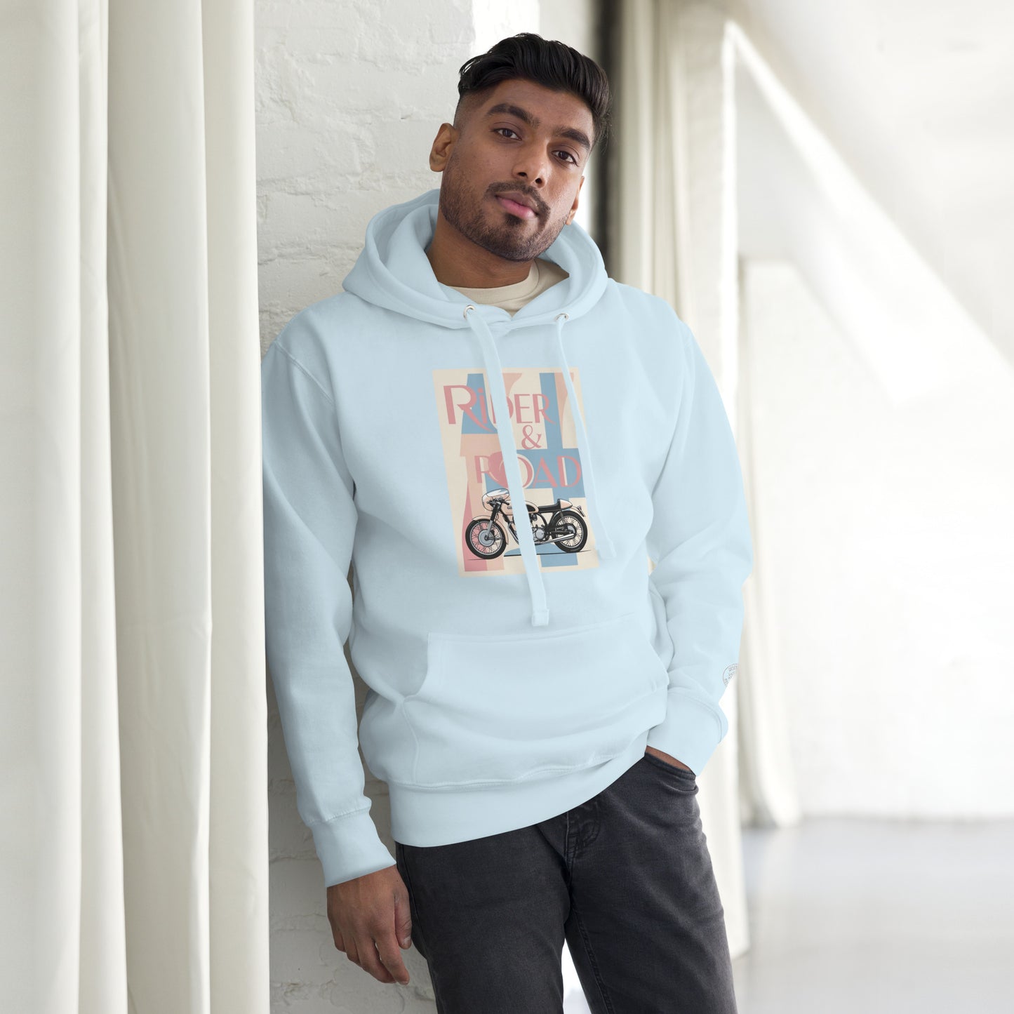 Men's hoodie By Rider&Road "Vintage Poster"