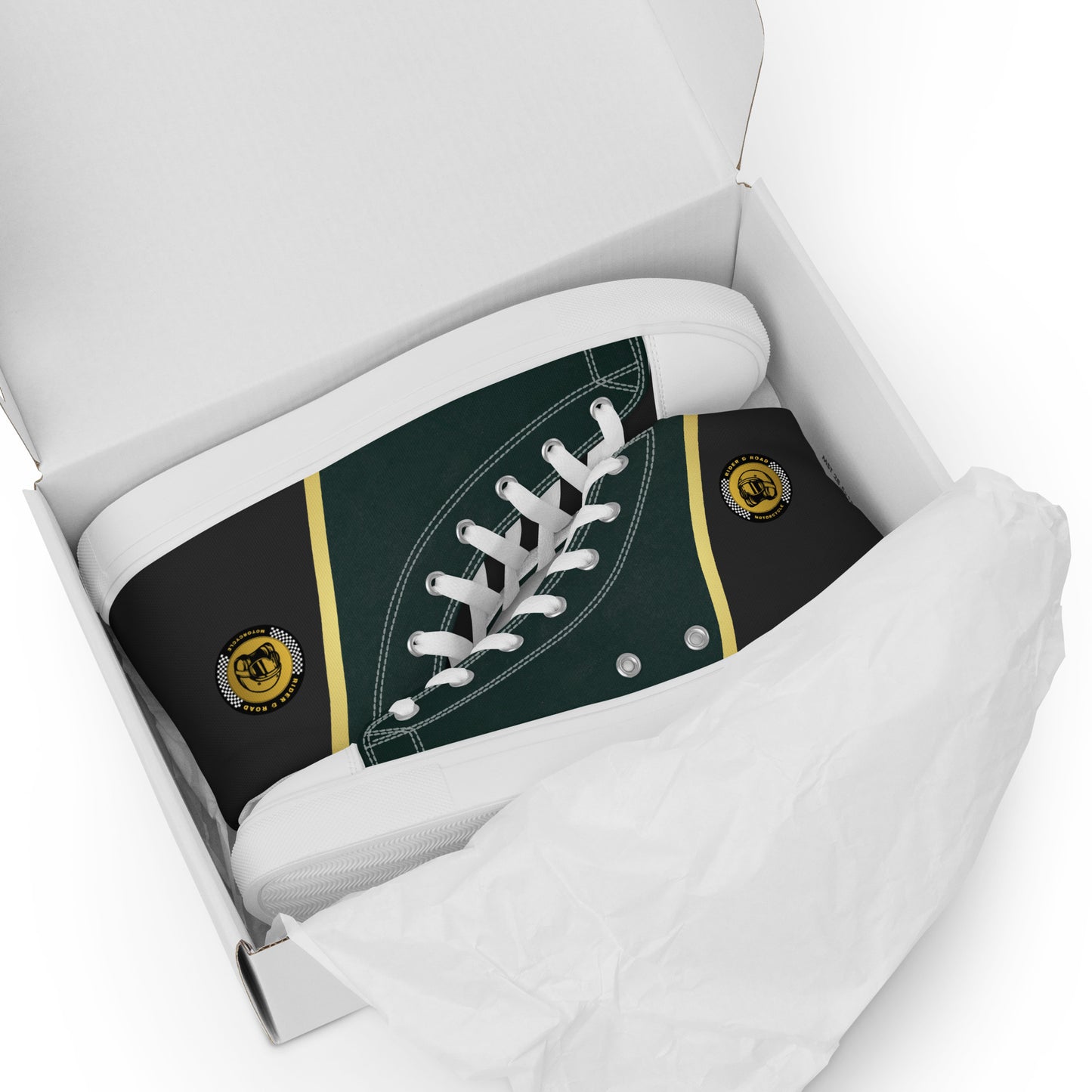 Women’s high top shoes By Rider&Road "Double Green"