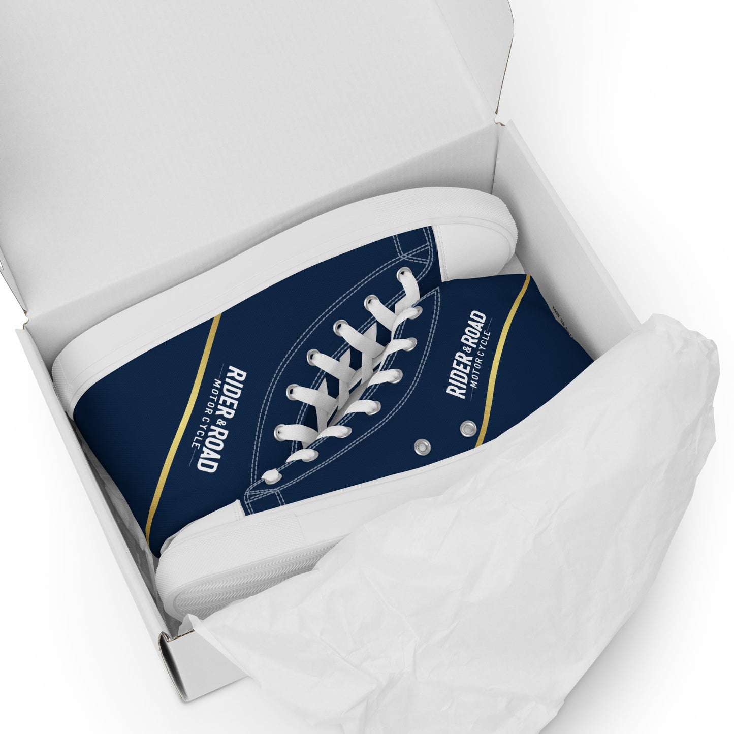 Women’s high top shoes By Rider&Road "Double Blue"