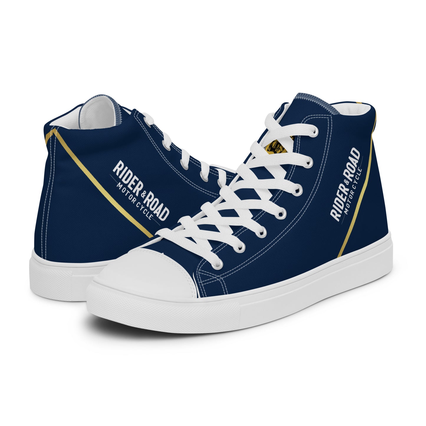 Women’s high top shoes By Rider&Road "Double Blue"
