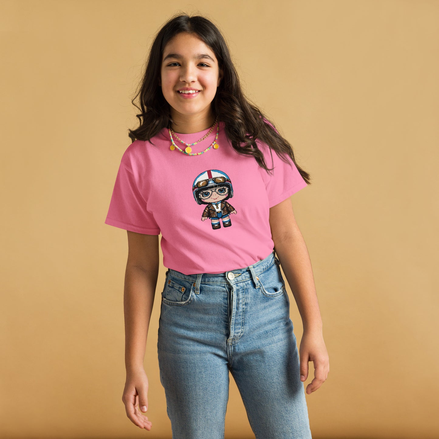 Youth classic tee By Rider&Road "Lady Pixel!"