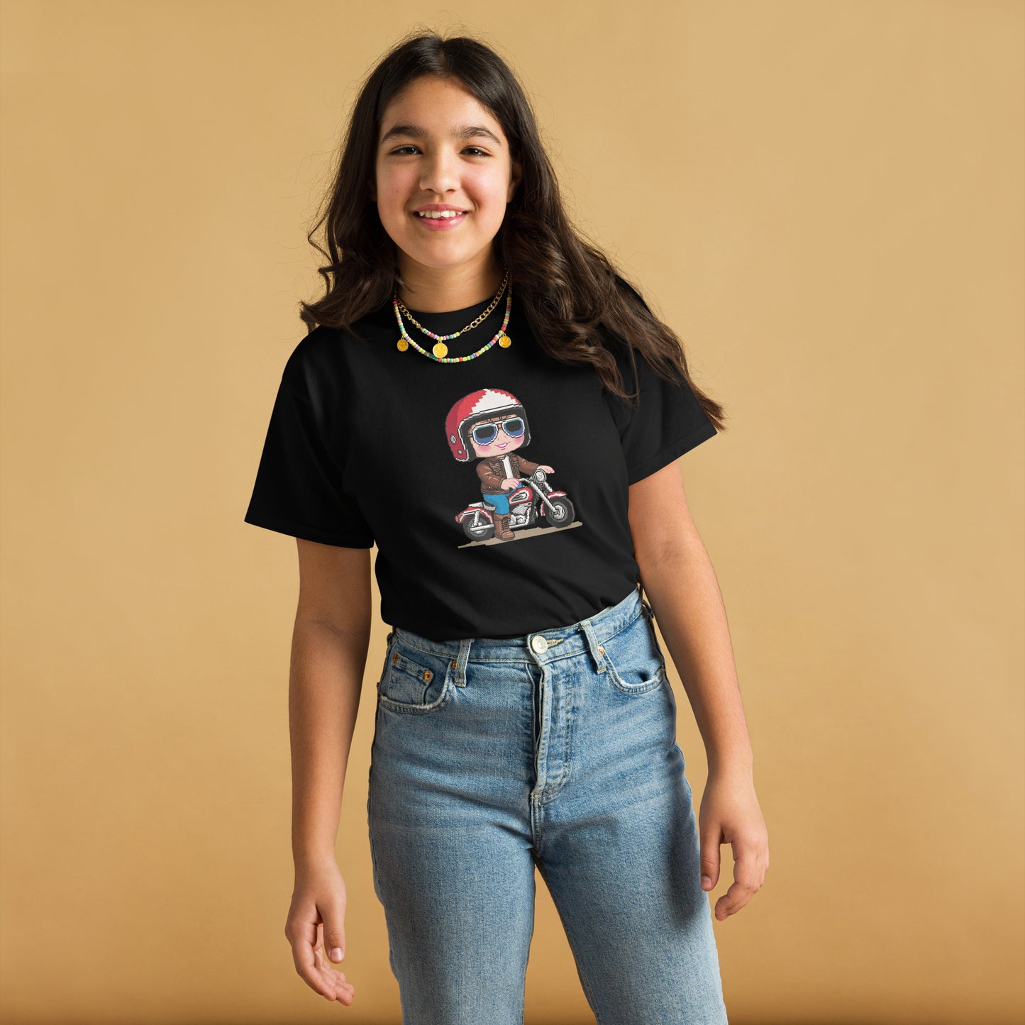 Youth classic tee By Rider&Road "Pixel Rider!"