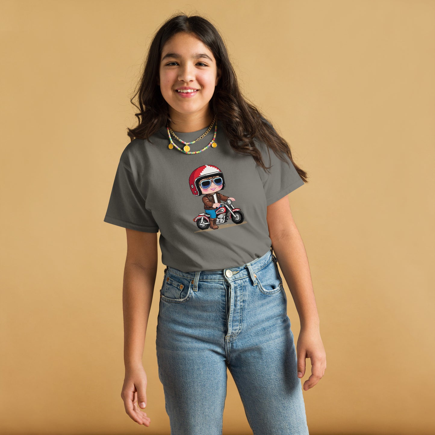 Youth classic tee By Rider&Road "Pixel Rider!"