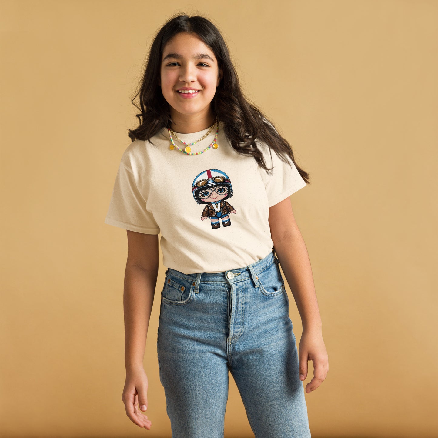 Youth classic tee By Rider&Road "Lady Pixel!"