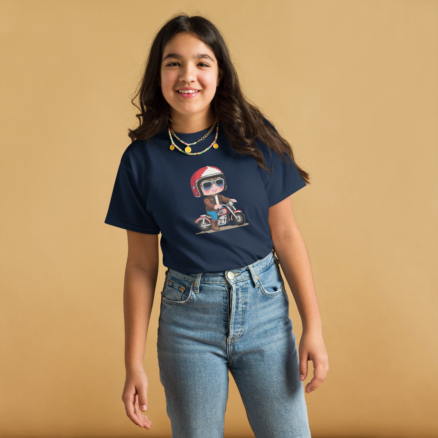 Youth classic tee By Rider&Road "Pixel Rider!"