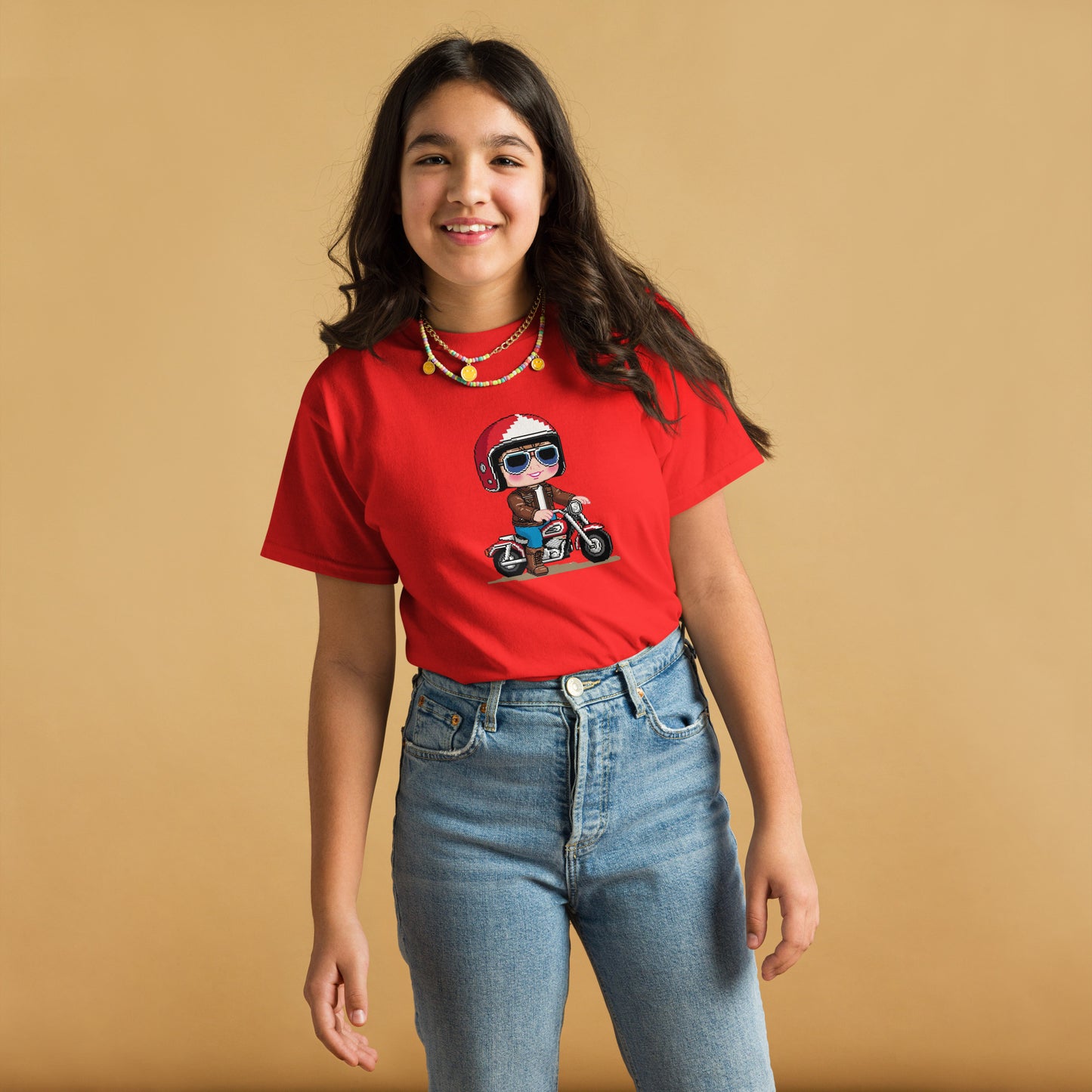 Youth classic tee By Rider&Road "Pixel Rider!"