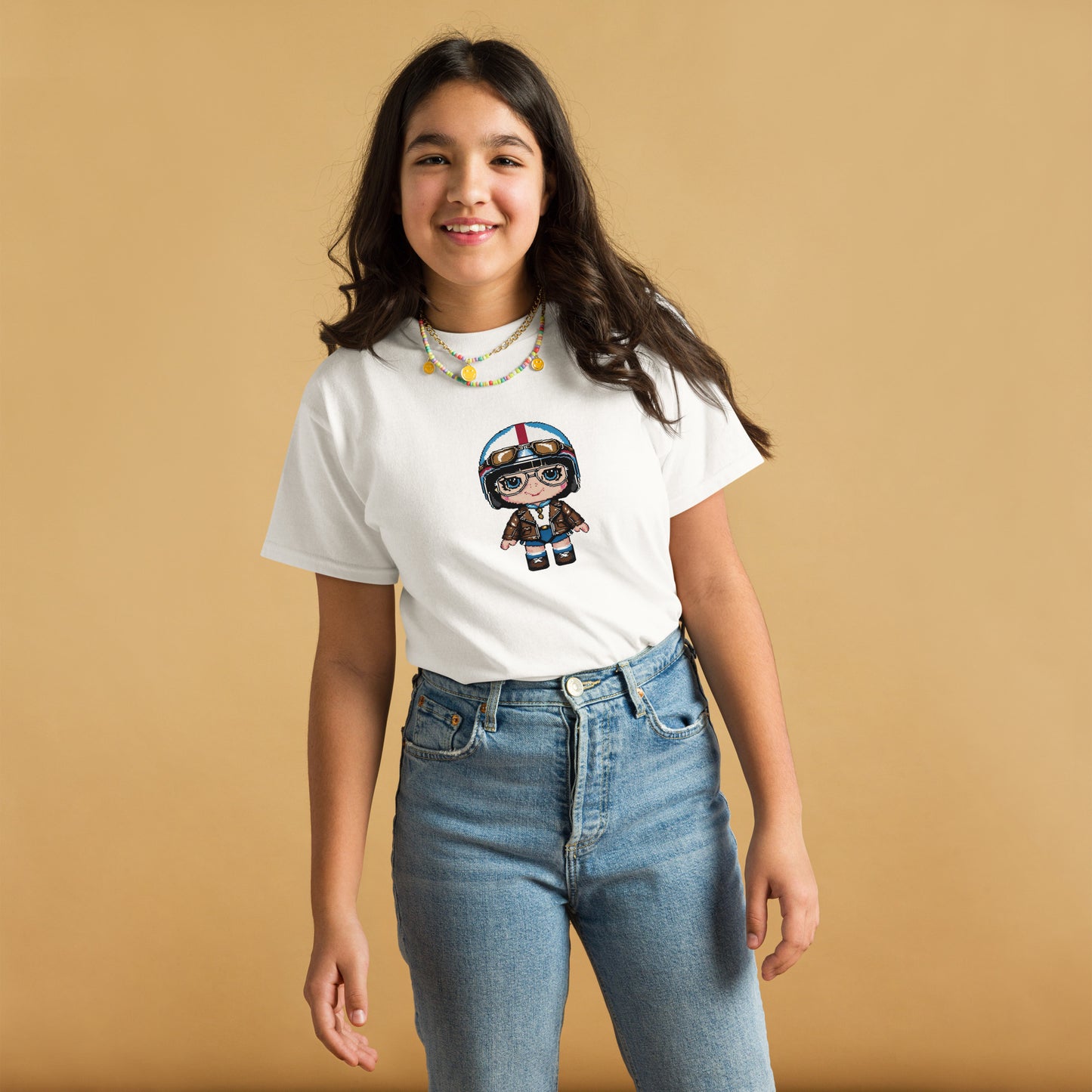 Youth classic tee By Rider&Road "Lady Pixel!"
