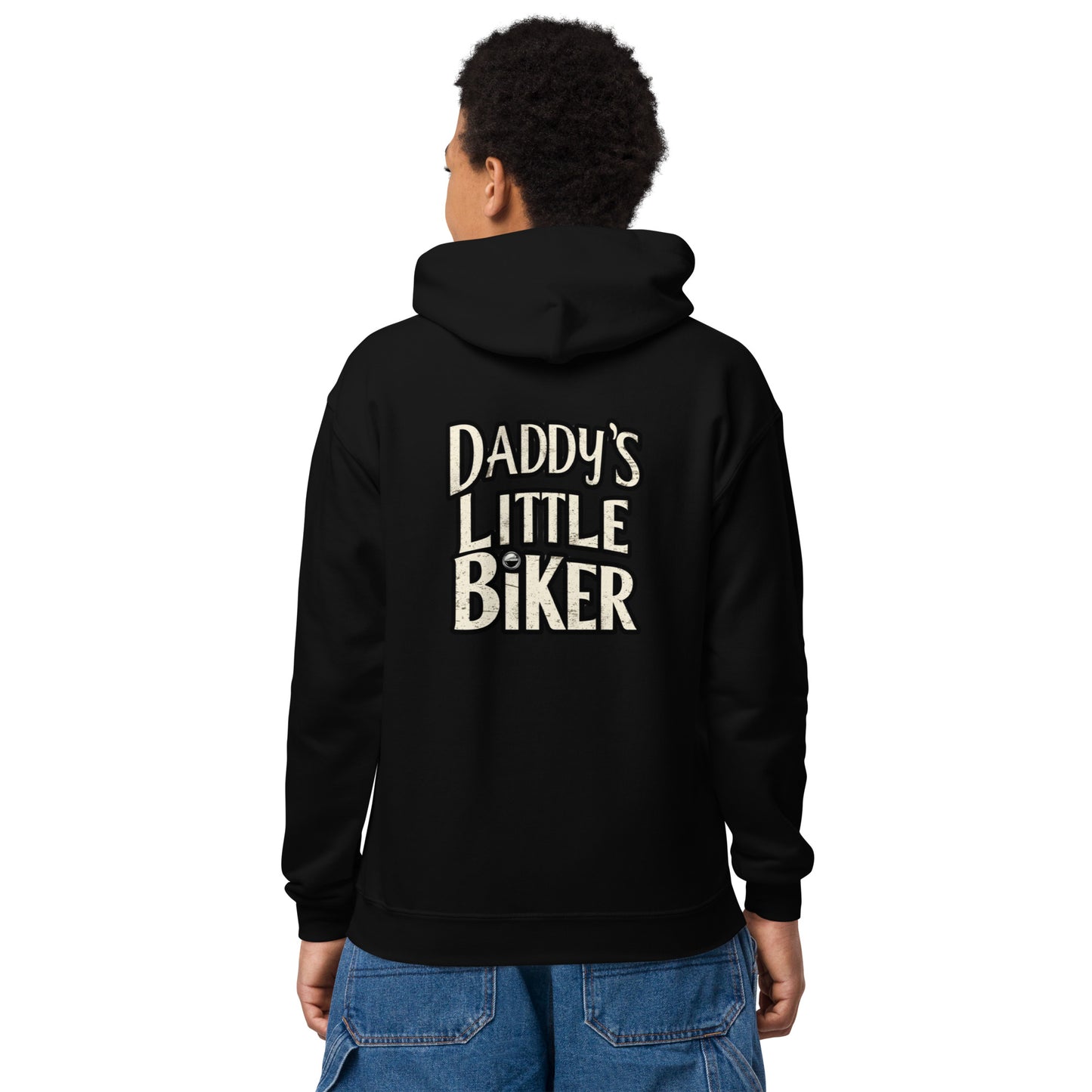Youth heavy blend hoodie By Rider&Road "Daddy's Biker"