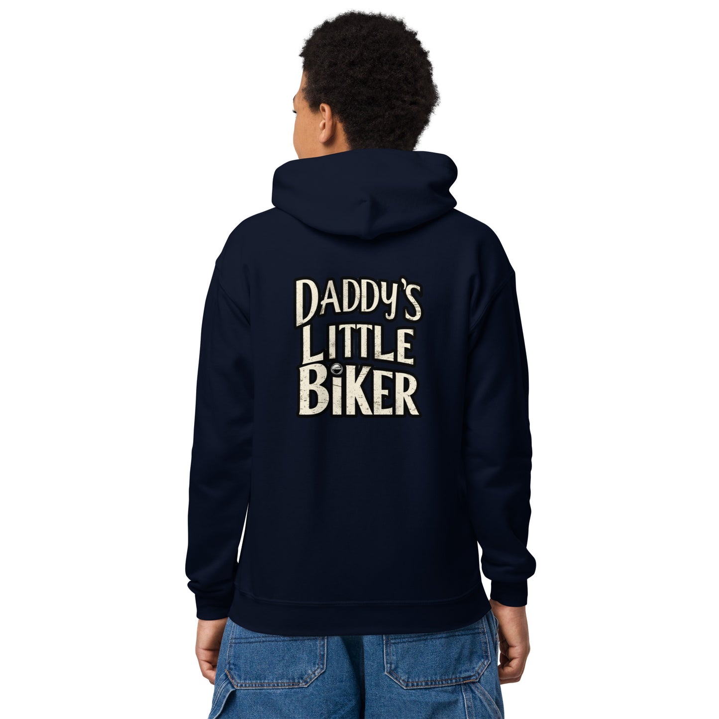 Youth heavy blend hoodie By Rider&Road "Daddy's Biker"