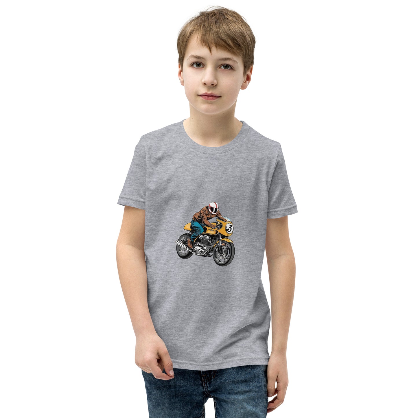Youth Short Sleeve T-Shirt By Rider&Road "Bike Nº 3"