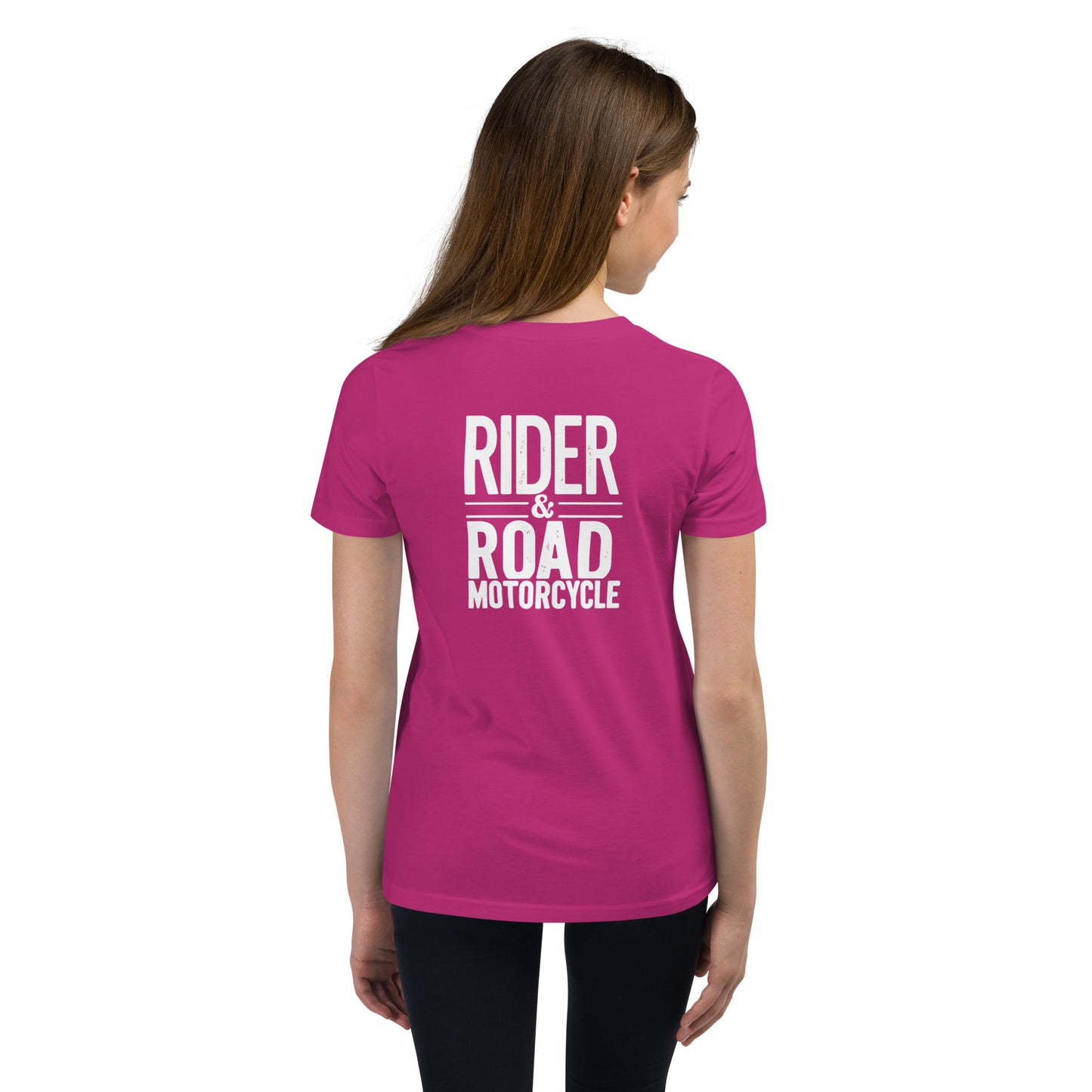 Youth Short Sleeve T-Shirt By Rider&Road "Cafe Racer"