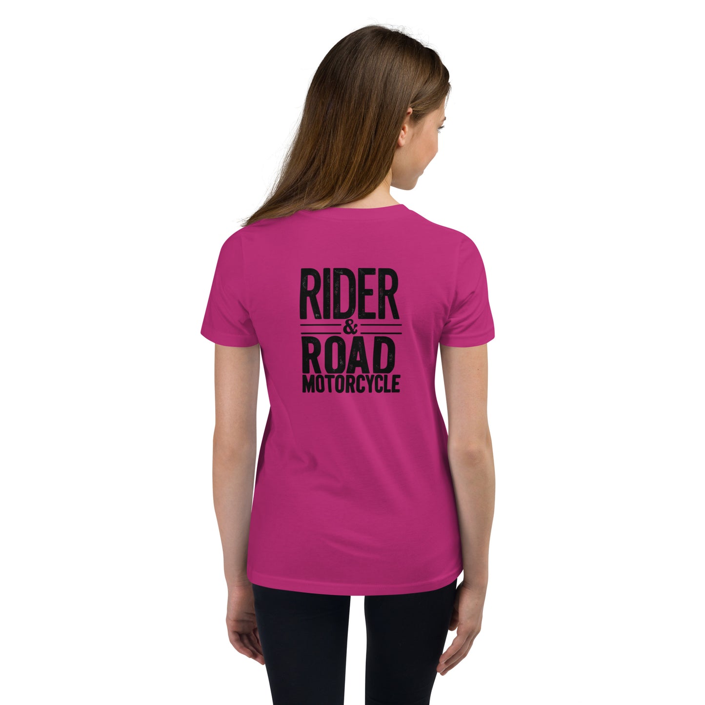Youth Short Sleeve T-Shirt By Rider&Road "Aviator glasses"