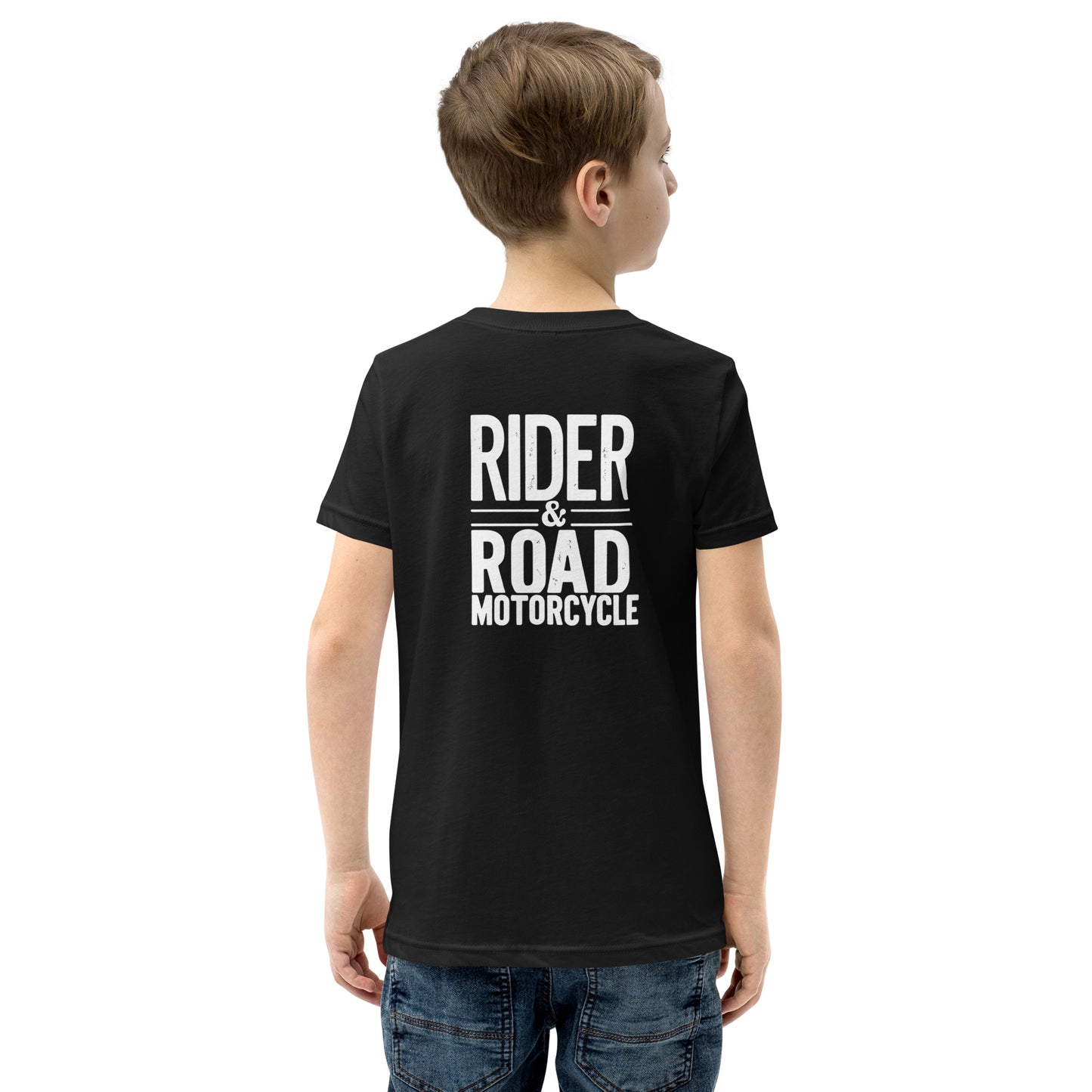 Youth Short Sleeve T-Shirt By Rider&Road "Cafe Racer"