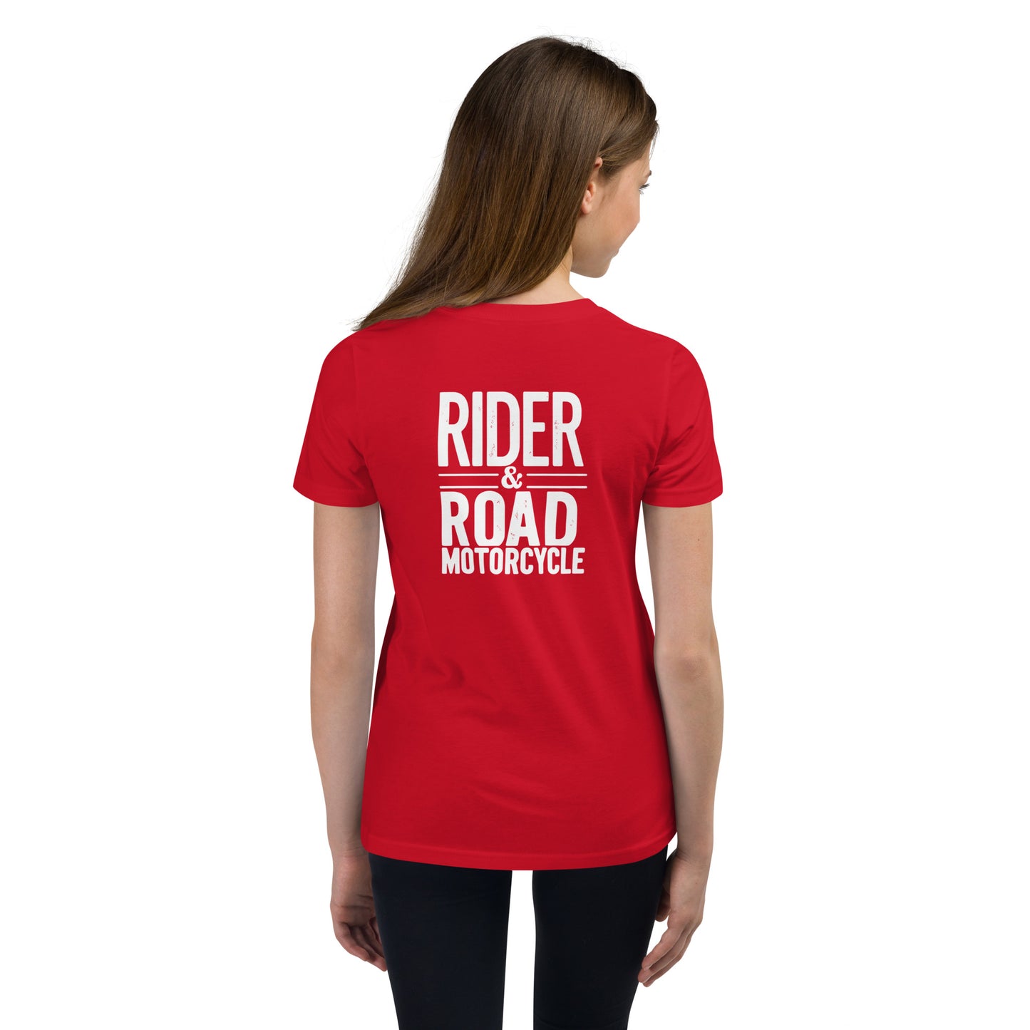 Youth Short Sleeve T-Shirt By Rider&Road "Cafe Racer"