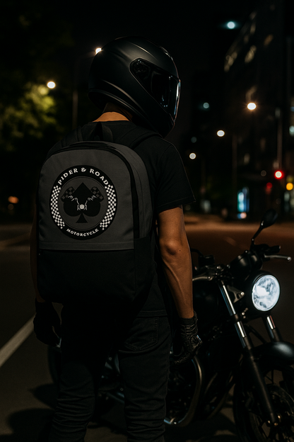Backpack By Rider&amp;Road "Ace of Spades"