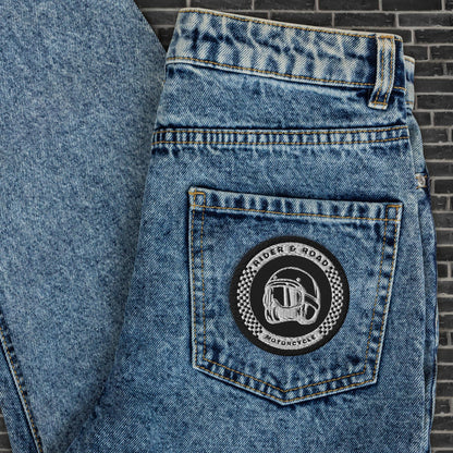Patch Rider&Road Motorcycle "Black&White"