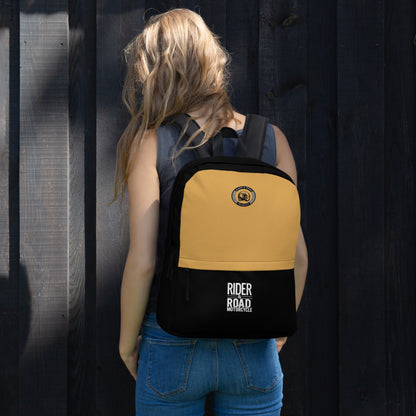 Backpack By Rider&Road  "Black&Yellow"