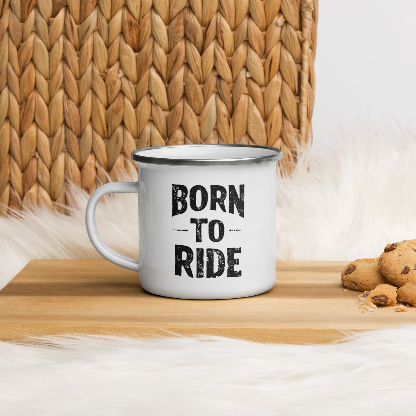 Camper Mug By Rider&Road "Born To Ride" (355 ml) (12 oz)