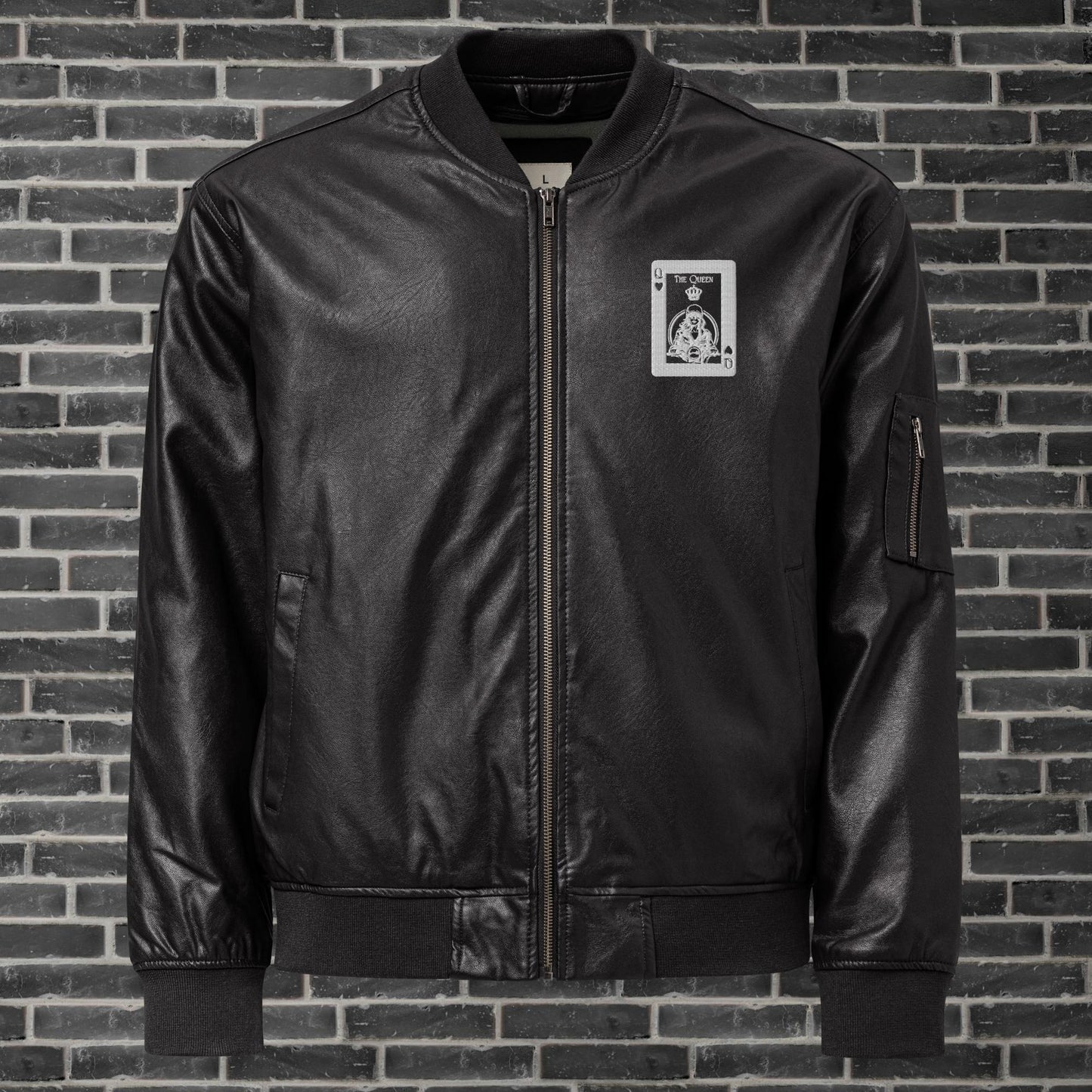 Leather Bomber Jacket By Rider&Road "Queen of the Road"