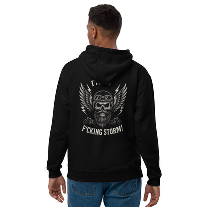 Premium eco hoodie By Rider&Road "Im A Fcking Storm Nº2"