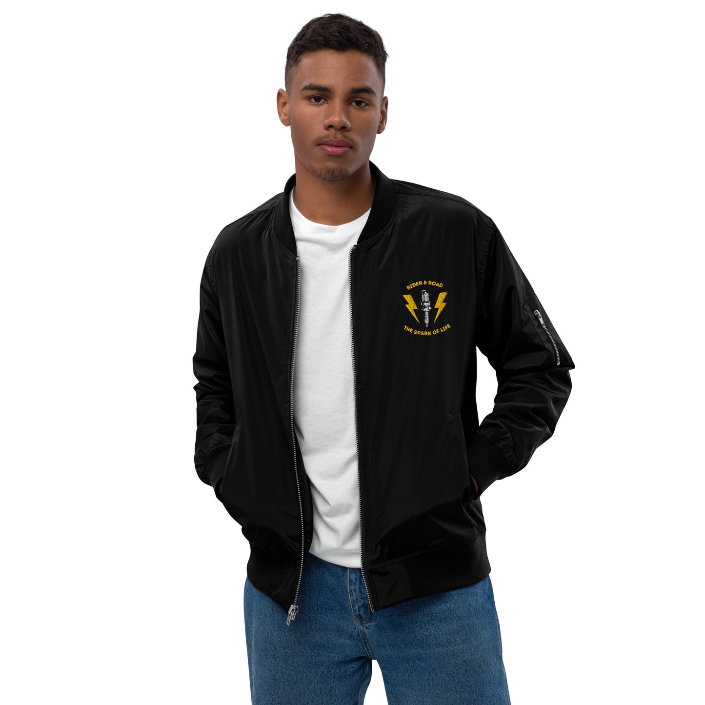Premium bomber jacket "The Spark of Life"