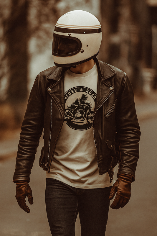 Men's cotton t-shirt by Rider&amp;Road "Cafe"