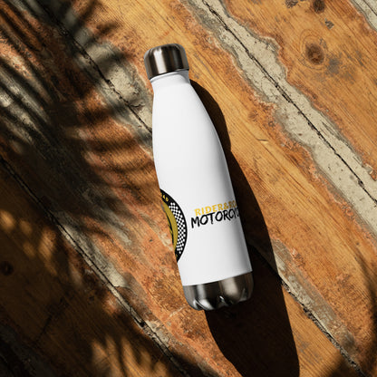 Stainless steel bottle By Rider&Road Motorcycle - White (500 ml) (17 oz)