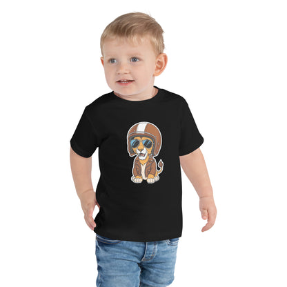Toddler Short Sleeve Tee By Rider&amp;Road "Baby Lion"