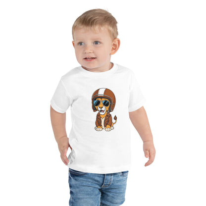 Toddler Short Sleeve Tee By Rider&amp;Road "Baby Lion"