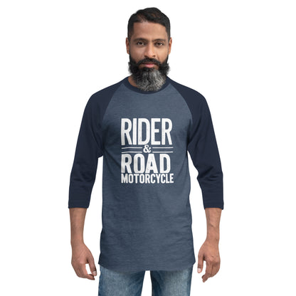 (Unisex) 3/4 sleeve raglan shirt By Rider&amp;Road Nº4