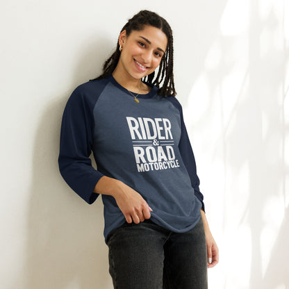 (Unisex) 3/4 sleeve raglan shirt By Rider&amp;Road Nº4