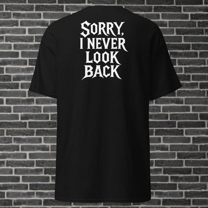 Unisex cotton t-shirt By Rider&Road "Never Look Back"