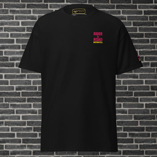 Unisex cotton t-shirt By Rider&amp;Road "Bright pink"