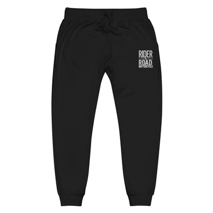 (Unisex) Fleece sweatpants By Rider&Road "Black&White"