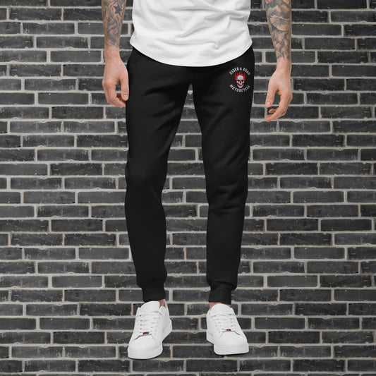 (Unisex) Fleece sweatpants By Rider&amp;Road "Skull"