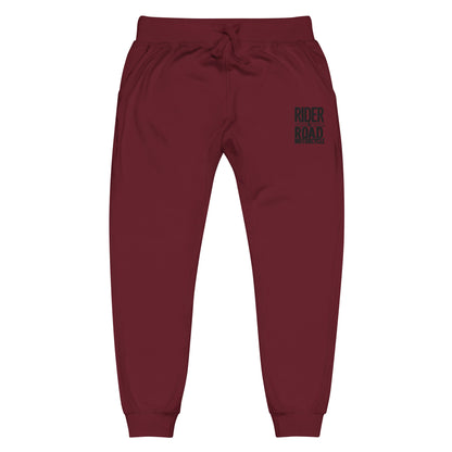 (Unisex) Fleece sweatpants By Rider&amp;Road "Maroon Style"
