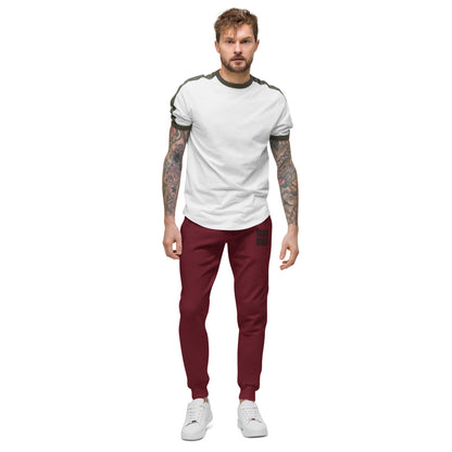 (Unisex) Fleece sweatpants By Rider&amp;Road "Maroon Style"