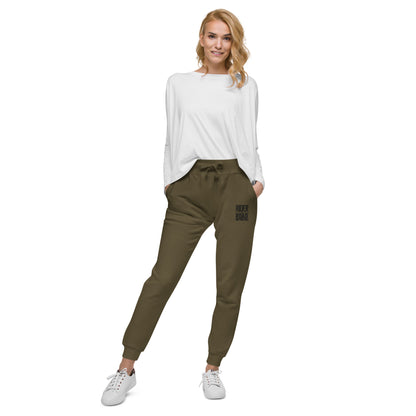 (Unisex) Fleece sweatpants By Rider&amp;Road "Military Green"