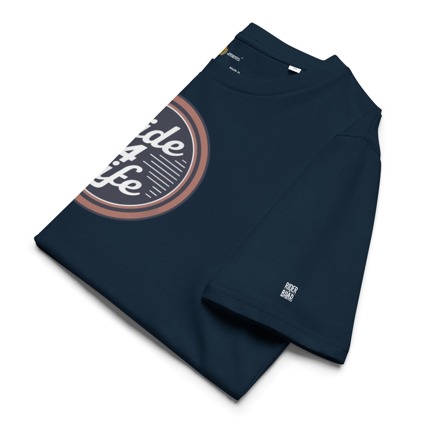 Men's cotton t-shirt by Rider&Road "Ride 4 Life"