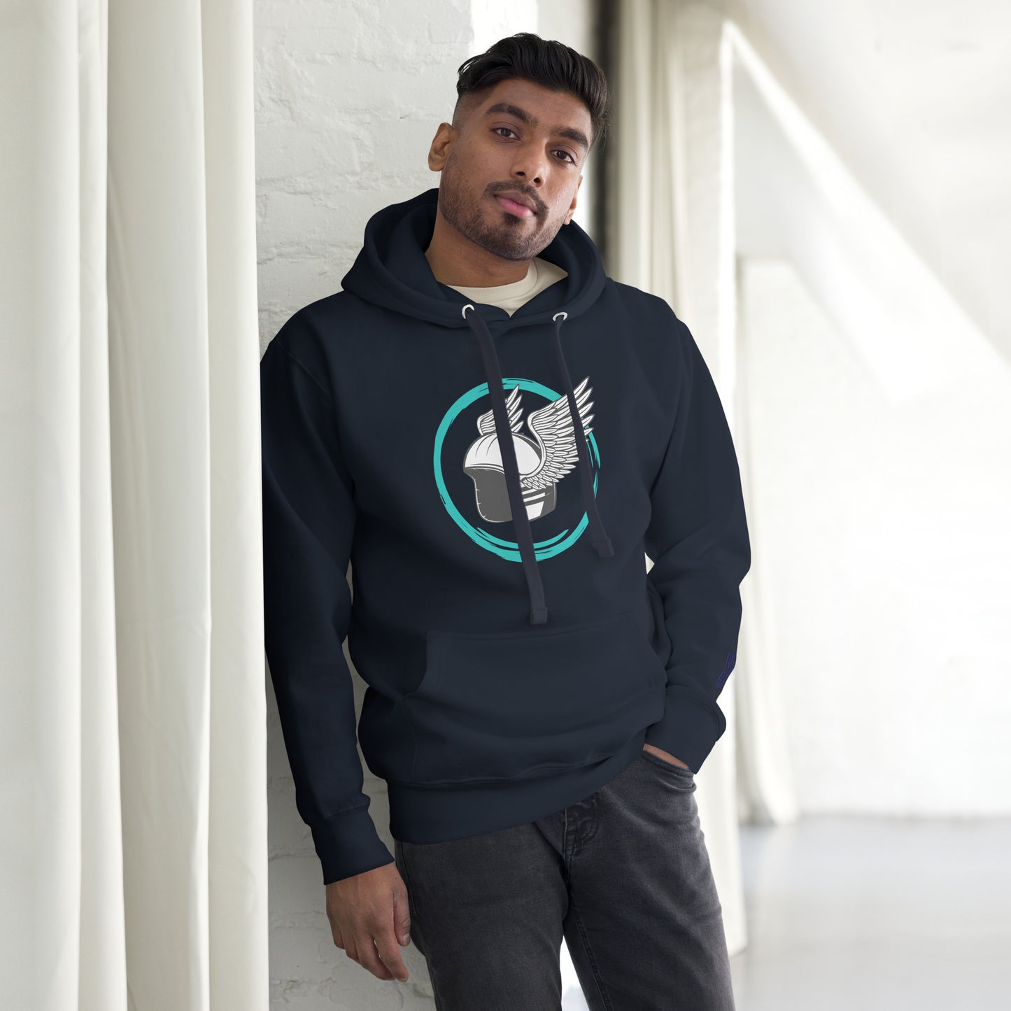 Men's hoodie By Rider&amp;Road "Wings"