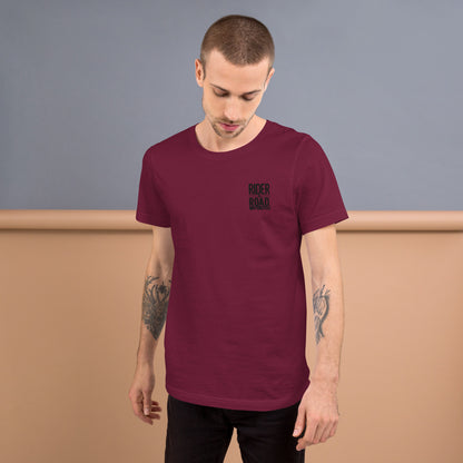 Men's cotton t-shirt By Rider&amp;Road "Maroon Style"