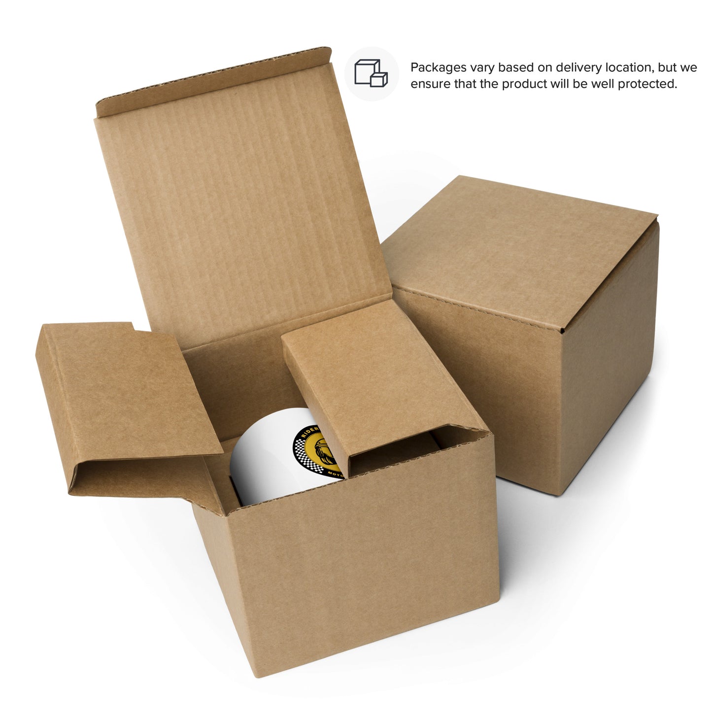 Mug By Rider&Road - Golden Yellow & White