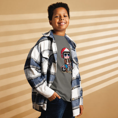 Youth classic tee By Rider&amp;Road "Pixel Rider!"