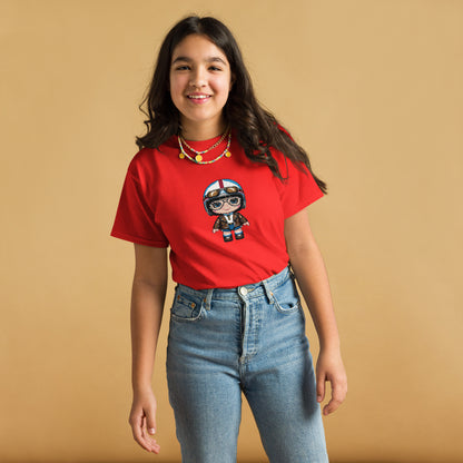 Youth classic tee By Rider&amp;Road "Lady Pixel!"
