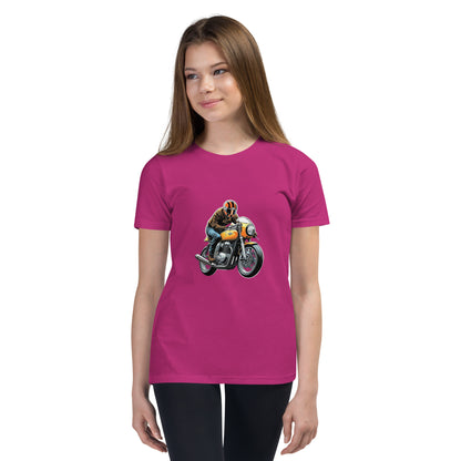 Youth Short Sleeve T-Shirt By Rider&amp;Road "Cafe Racer"