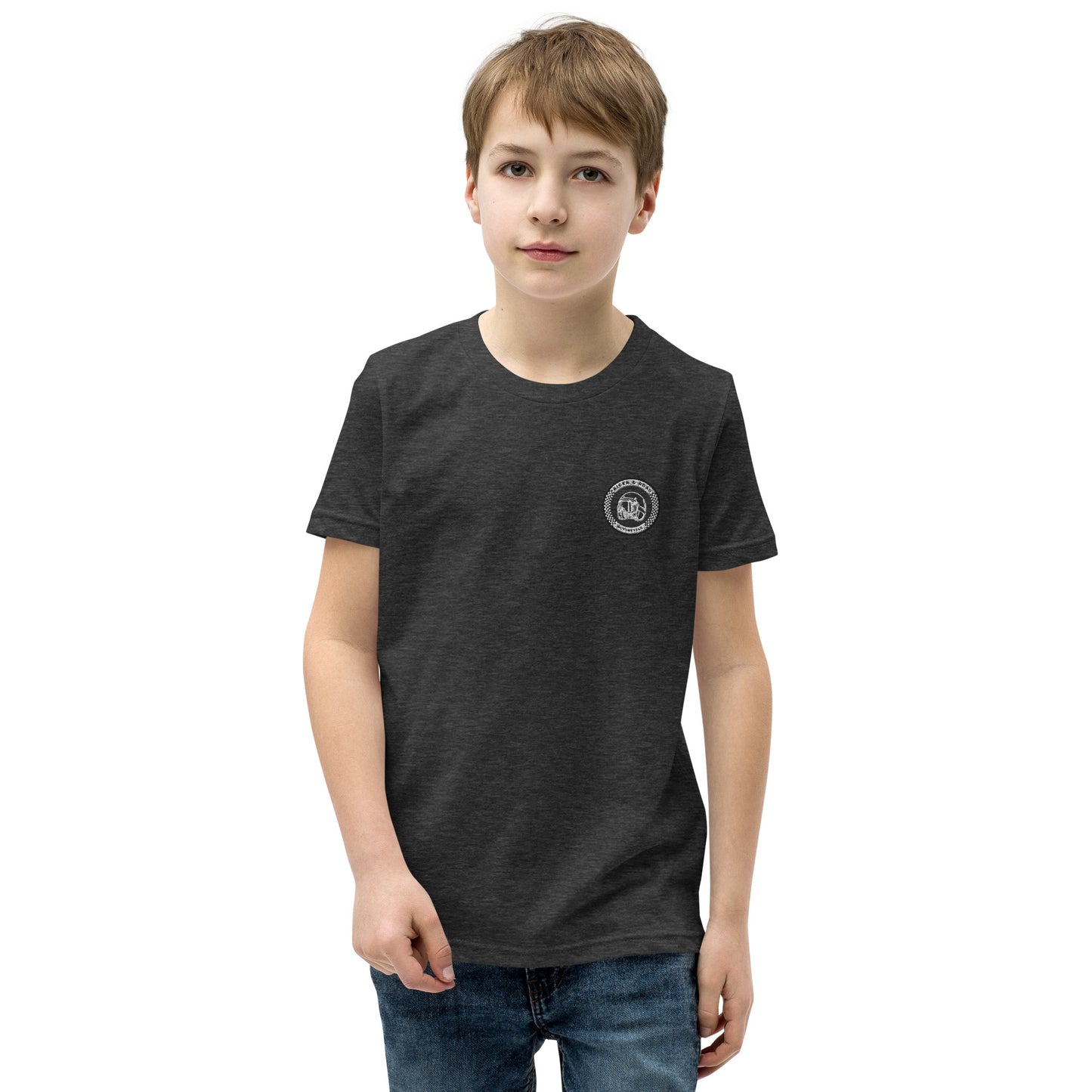 Youth Short Sleeve T-Shirt By Rider&amp;Road "R&amp;R Dark"