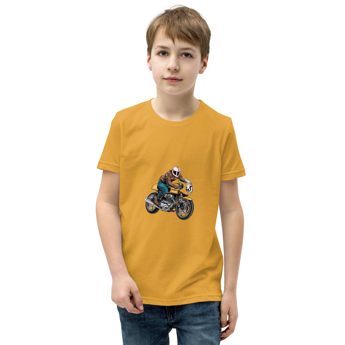 Youth Short Sleeve T-Shirt By Rider&amp;Road "Bike Nº 3"