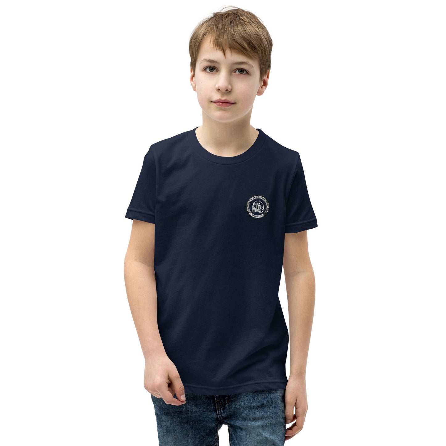 Youth Short Sleeve T-Shirt By Rider&amp;Road "R&amp;R Dark"